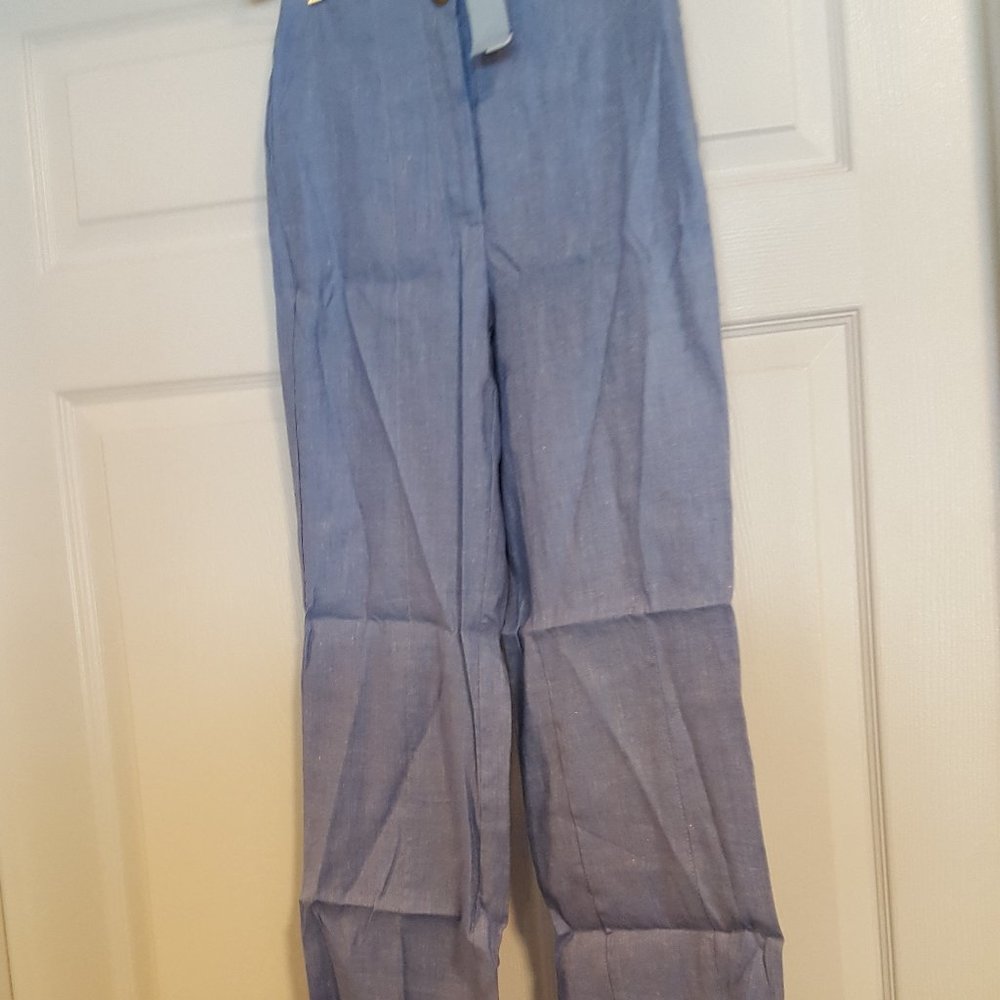 Ann Taylor High Rise Wide Leg Full Length Pants - 00 Petite